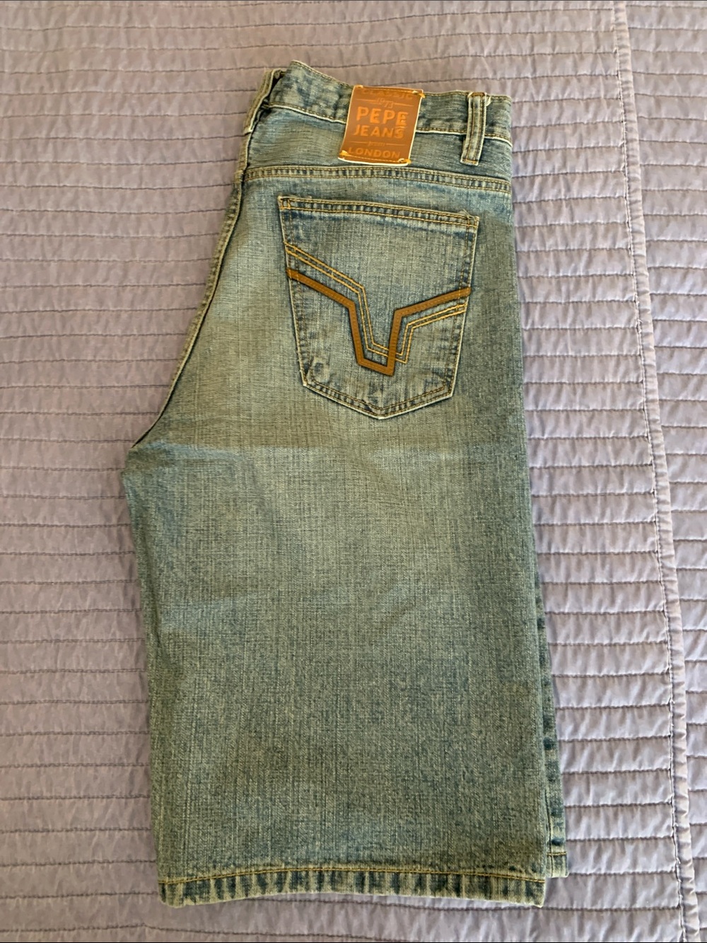 Pepe Jeans Light Blue Denim Jean Shorts - Picture 2 of 3
